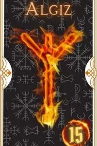 Algiz rune tarot